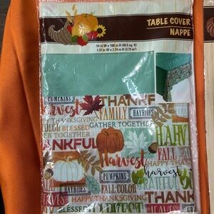 Autumn Harvest Table Cover - Multicolor